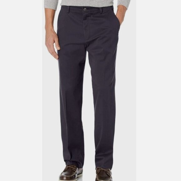 Dockers Pants Mens 36x32 Blue Easy‎ Khaki Straight Fit Comfort Waistband - Picture 2 of 13